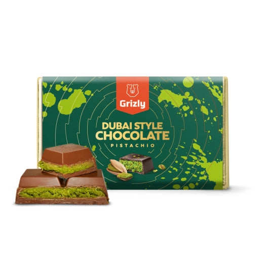 GRIZLY Dubai Chocolate – Pistachio & Knafeh